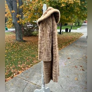 vintage Roark Furs custom fur coat, full length